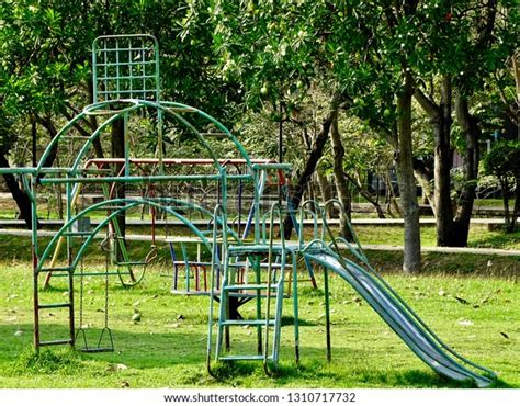 Jungle Gym Slide Swing Playground Stock Photo 1310717732 Shutterstock