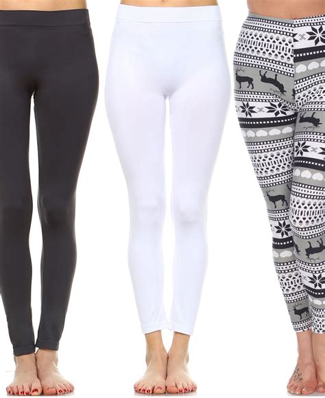 White Mark Pack Of 3 Leggings Smart Closet