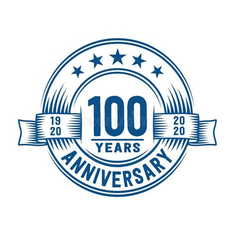 100 Years Anniversary Celebration Logotype 100th Years Logo Vector