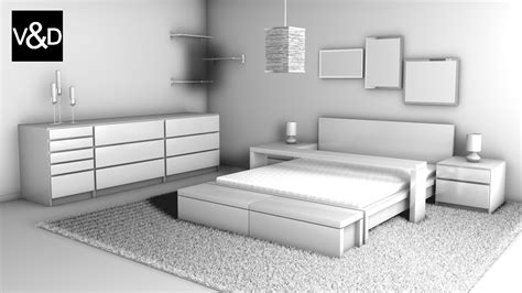 Great storage systems for your bedroom. 3dsmax ikea malm furniture