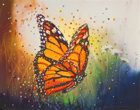 Butterfly In The Moment Energy Painting Giclee Print Energy