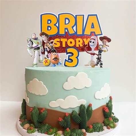 Toy Story 3d Cake Topper Etsy Uk