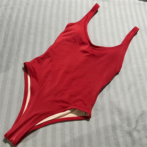 Red Baywatch One Piece Swimsuit Wearsundae Womens Fashion Swimwear