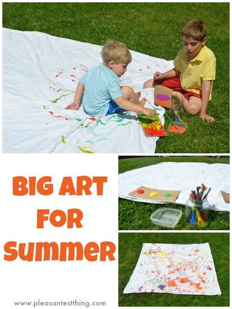 Summer Painting For Kids Sheet On The Lawn The Pleasantest Thing