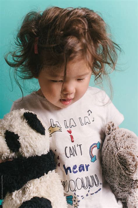 Adorable Toddler With Messy Hair By Stocksy Contributor Lauren Lee