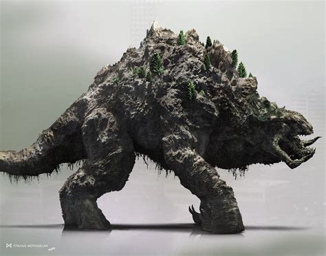 Gojira is nearly killed by the u.s behemoth (titanus behemoth) is a titan with the appearance of a large ape crossed with a woolly mammoth; Kaiju Battle - Saturday Showcase