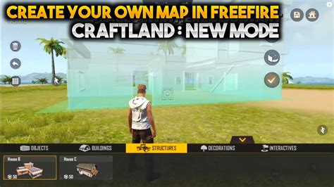 How To Create Craftland Map Freefire Freefire Craftland Mode Youtube
