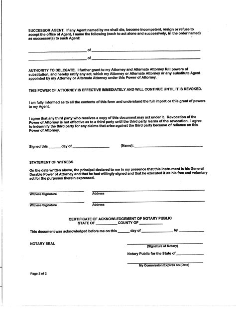 Texas Durable Power Of Attorney Form 2019 Pdf