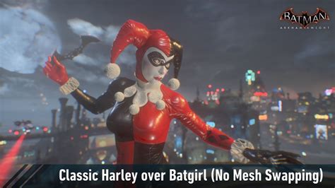 Mesh Batman Arkham Knight Classic Harley Over Batgirl Youtube