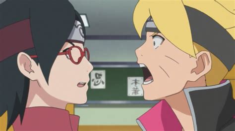 O Primeiro Beijo Entre Boruto E Sarada Na Academia Ninja Boruto