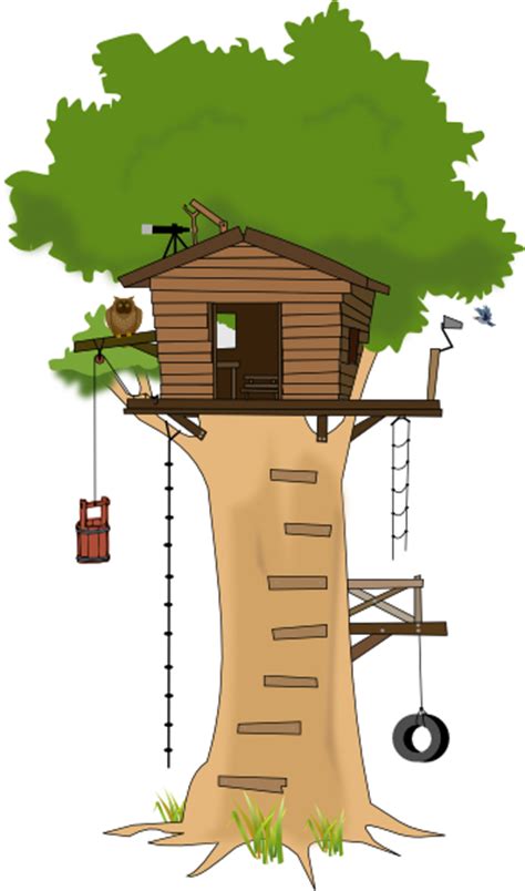 Tree House Clip Art At Vector Clip Art Online