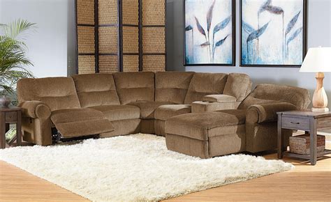 Lane Brandon Reclining Sectional With Power Chaise Ahfa Reclining