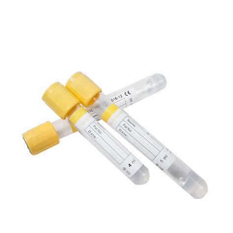Yellow Cap Gel Clot Activator Tube Sst Tube China Manufacturer