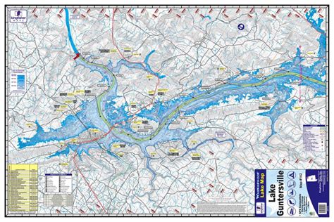 Guntersville Waterproof Map 102 Kingfisher Maps Inc