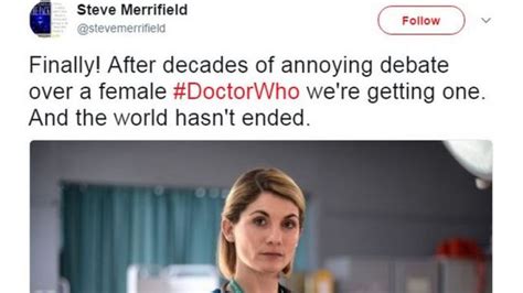 Doctor Who Fans React To Jodie Whittaker Casting Bbc News
