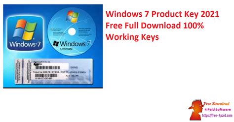 Windows 7 Product Key 2021 Free Full Download 100 Working Keys