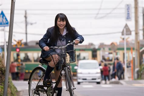 High School Girl Riding Bicycle Near Station High School G Flickr