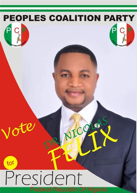 Pcps Nicolas Third At Presidential Election Thanks Nigerians The Icir Latest News Politics