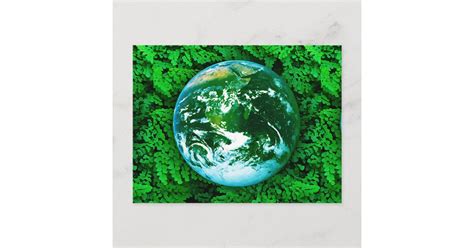 Green Earth Ecological Awareness Postcard Zazzle