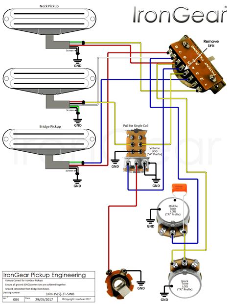 Strat wiring diagram 5 way switch source: Hss Wiring Diagram With On/on Push Switch Coil Tap