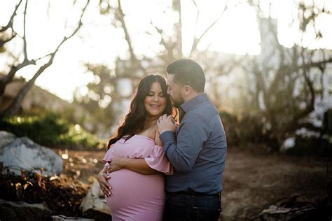 Mid Thirties Couple Maternity Desert Gardens Photograph By Cavan Images