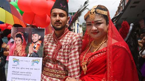 joy at nepal s first same sex marriage after couple waited seven years to be official janpost