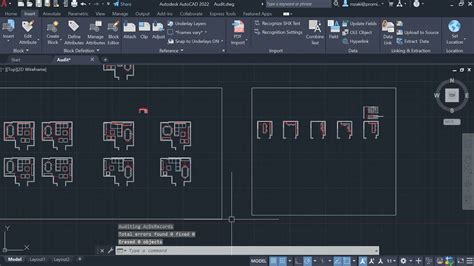 Evaluate The Integrity And Errors Of A Drawing Audit Autocad Tips