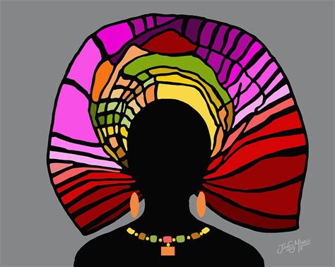 African Head Wrap 20 By James Mingo