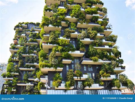Skyscraper Vertical Forest In Milan Stock Photo Image Of Modern