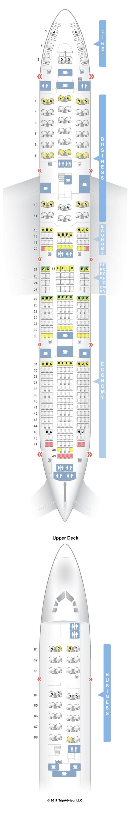 Lufthansa Boeing 747 400 Seat Configuration