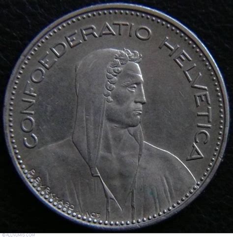 (select) 1 cent 2 cents 5 cents 10 cents 20 cents 25 cents 50 cents 1 franc 2 francs 5 francs 10 francs 20 francs 40 francs 50 francs 100 francs. 5 Francs 2000, Confederation - 1850-2019 - 5 Francs ...