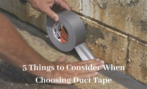 5 Things To Consider When Using Duct Tape 2018 08 07 Restoration