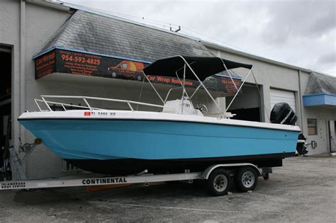 Every wrap is custom designed or choose from solid colors. Color Change Boat Vinyl Wraps Davie Florida | Car Wrap ...