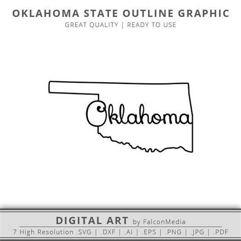Oklahoma Svg Oklahoma State Outline Svg Oklahoma State Svg