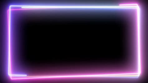 Abstract Neon Frame Fluorescent Light Loop Stock Footage Sbv 334100263