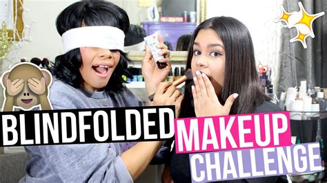 Blindfolded Makeup Challenge Reto Maquillage A Ciegas Youtube