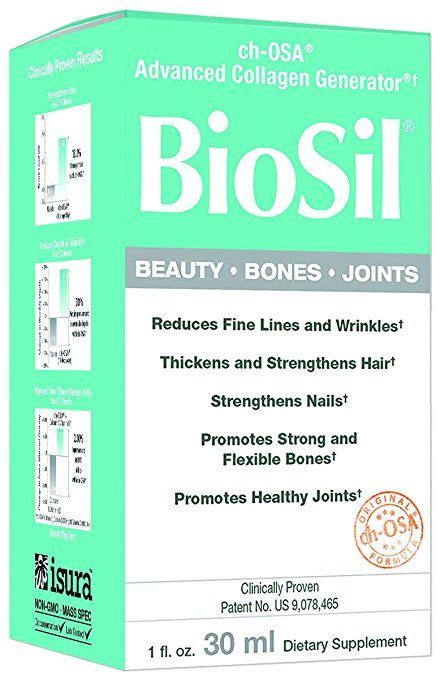 Biosil can help promote stronger and thicker hair and fewer split ends. BioSil - Beauty, Bones, & Joints Liquid, Advanced Collagen ...