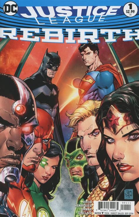 Justice League Rebirth 2016 Dc Comics