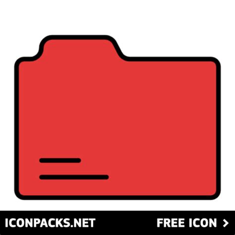 Free Red Closed Folder Svg Png Icon Symbol Download Image
