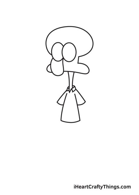 Squidward Drawing How To Draw Squidward Step By Step