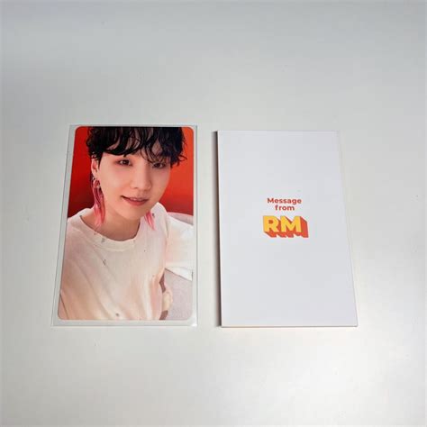 Offical BTS Butter Album Suga Photocard RM Messages Card Shopee