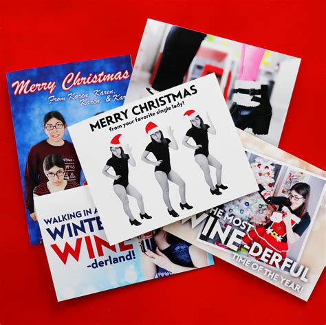 Wish your friends and family a merry christmas with a card from clintons. Christmas Card Ideas for Single People - Karen Kavett