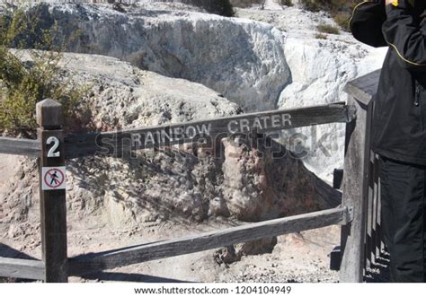 Rainbow Crater Thermal National Park Rotorua Stock Photo 1204104949