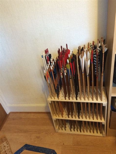 Homemade Arrow Rack Holds 84 Arrows Archery