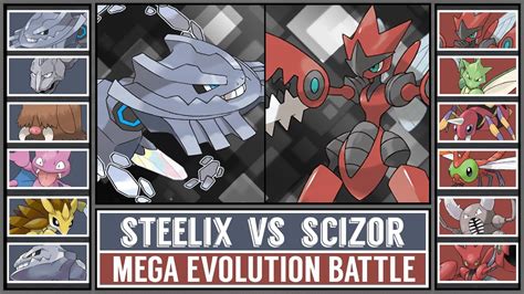 Mega Scizor Vs Mega Steelix Mega Evolution Pokémon Battle Youtube