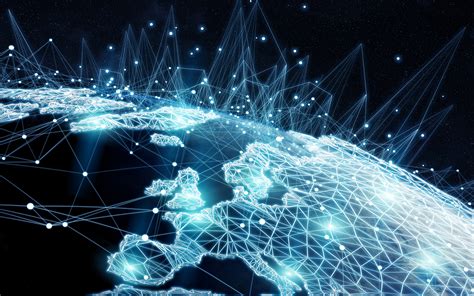 4k Network Satellite Globe Art Network Concept Network