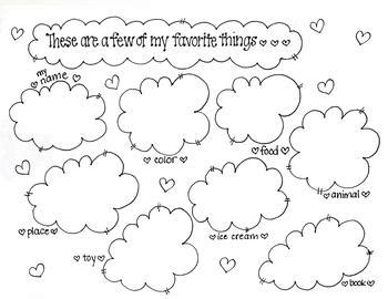 'Favorite Things' - Student introduction printable by Bunky Business