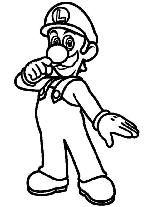 35 Desenhos De Luigi Do Mario Para Imprimir E Colorir