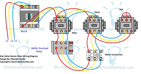 Star/delta starters are probably the most common reduced voltage starters in the 50hz industrial motor world. A star delta starter wiring diagram 3 phase motor. star ...