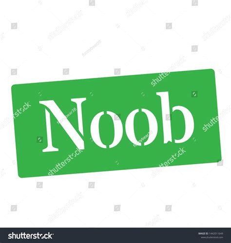 Noob Stamp On White Stamps Advertisement Stock Illustration 1442011649